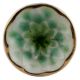 Sea Green Cut Ceramic Cabinet Knob in Silver Fitting
